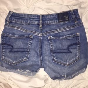 American eagle hi rise shorties